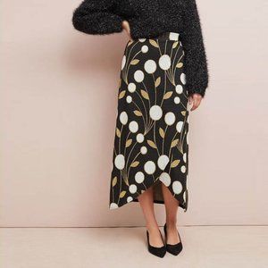 🥰 Host Pick 🥰 NWT Maeve faux wrap art deco knit maxi skirt - size small